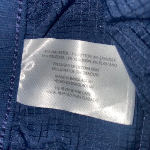 Banana Republic Comfort Flat Front‎ Shorts Mens 36 Stretch Wicking Blue New - Picture 8 of 9